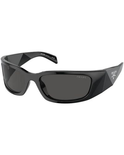 Prada Stilvolle sonnenbrille in dunkelgrau - Schwarz