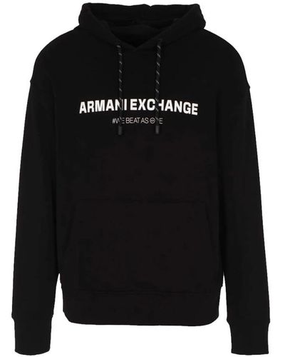 Armani Exchange Hoodies - Black