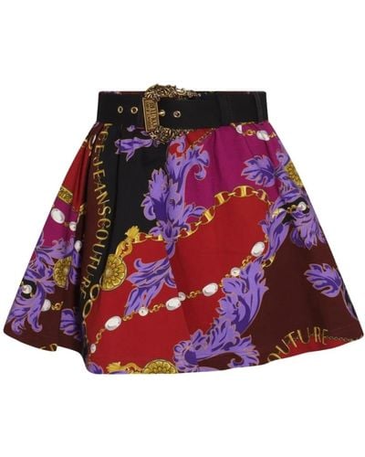 Versace Short Skirts - Red