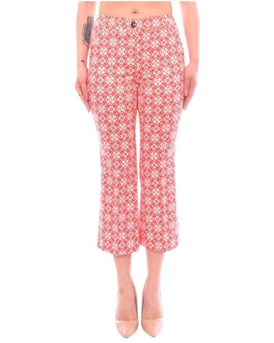 Marella Cropped Trousers - Pink
