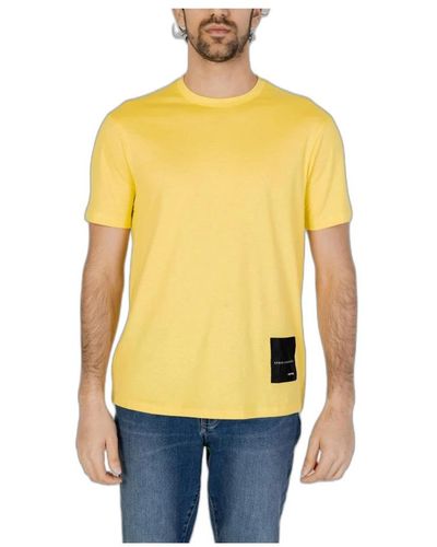 Armani Exchange T-Shirts - Yellow