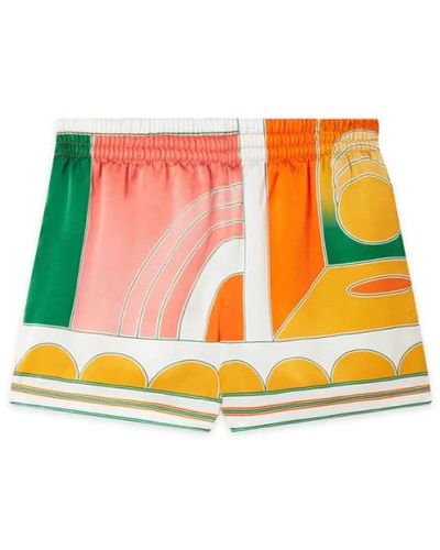 Casablancabrand Seidensommer-shorts - Orange