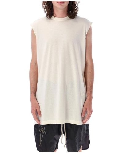 Rick Owens Oversized sleeveless tarpt t-shirt - Natur