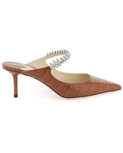 Jimmy Choo Shoes > heels > heeled mules - Marron