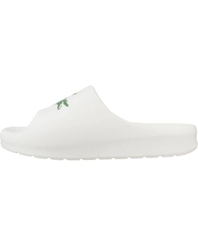 Lacoste Shoes > flip flops & sliders > sliders - Blanc
