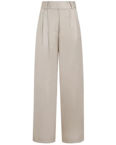 By Malene Birger Trousers > wide trousers - Gris