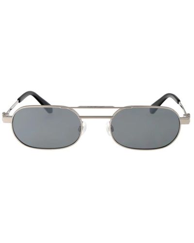 Off-White c/o Virgil Abloh Stylische sonnenbrille für sonnige tage - Grau