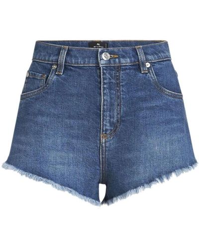 Etro Denim shorts - Blu
