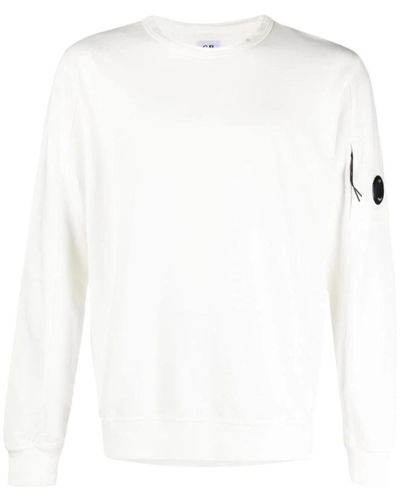 C.P. Company Seitenlogo stilvolles t-shirt,sweatshirts - Weiß