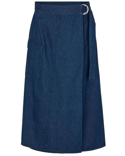 Masai Skirts > denim skirts - Bleu
