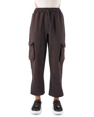 hinnominate Cropped Trousers - Brown