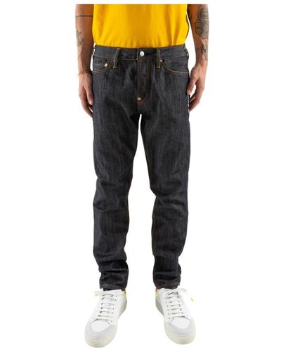 Evisu Slim Fit Jeans - Blauw