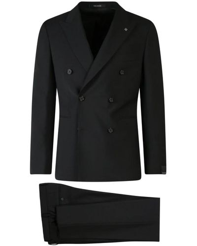 Tagliatore Men clothing suit black ss23 - Nero