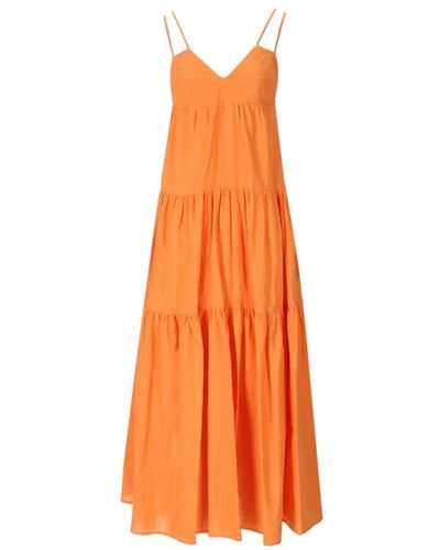 WEILI ZHENG Midi Dresses - Orange