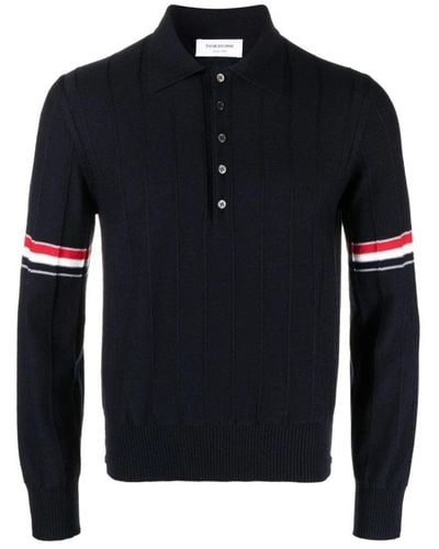 Thom Browne Polo Shirts - Black