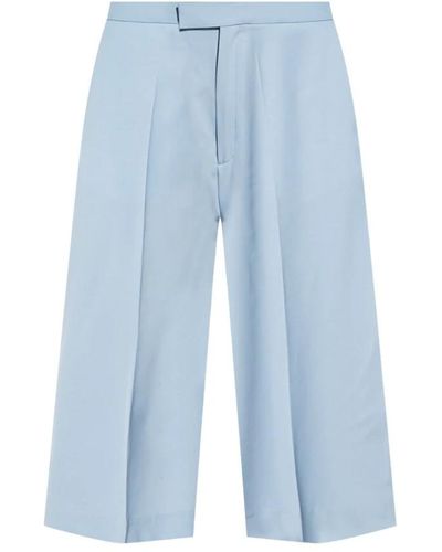 BITE STUDIOS Pantalones cortos de pliegues - Azul