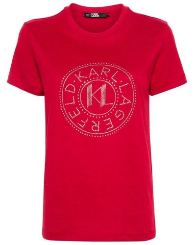 Karl Lagerfeld T-Shirts - Red