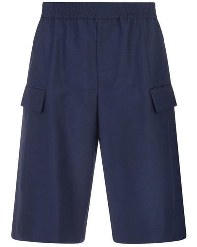 Alexander McQueen Casual Shorts - Blue