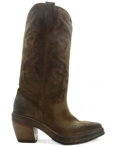 Elena Iachi Shoes > boots > cowboy boots - Marron