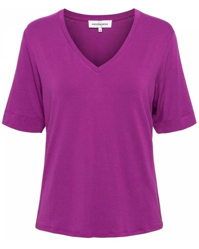 &Co Woman T-Shirts - Purple