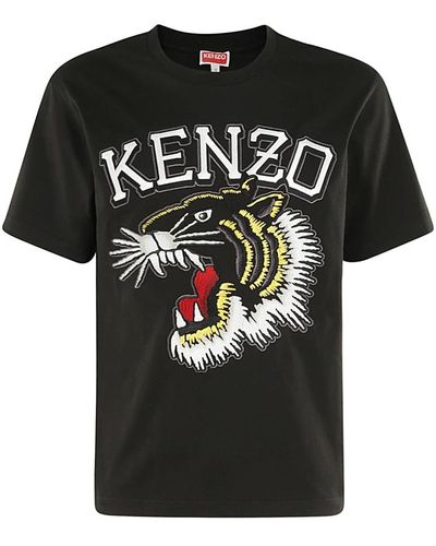 KENZO Klassisches varsity t-shirt - Schwarz