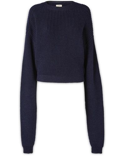 Quira Round-neck knitwear - Blau