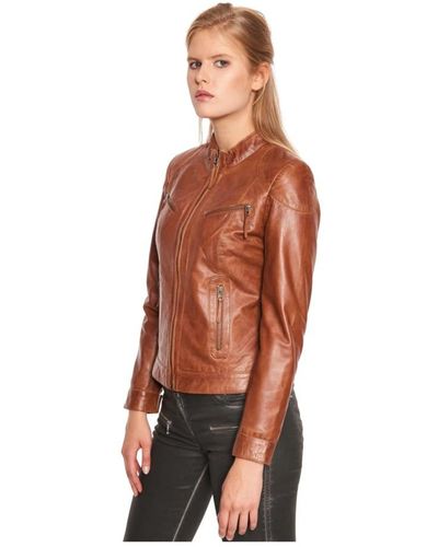 Notyz Leather Jackets - Brown