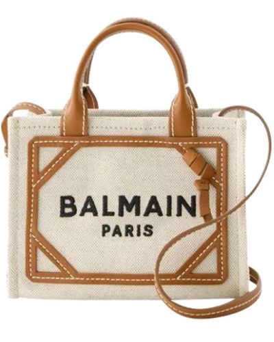 Balmain Canvas handtaschen - Mettallic