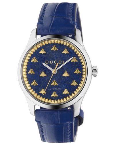 Gucci Ya1264228 - 38 mm steel case - Blu