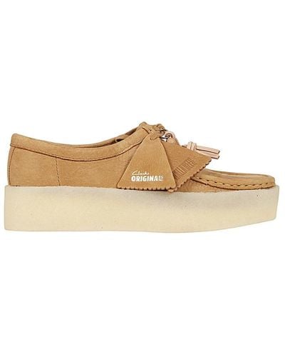 Clarks Laced Shoes - Natural