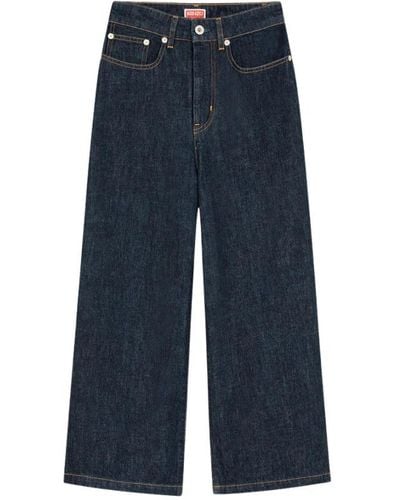KENZO Cropped Jeans - Blue