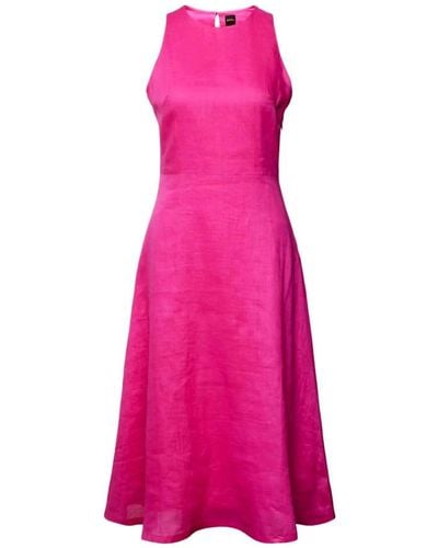 BOSS Midi Dresses - Pink