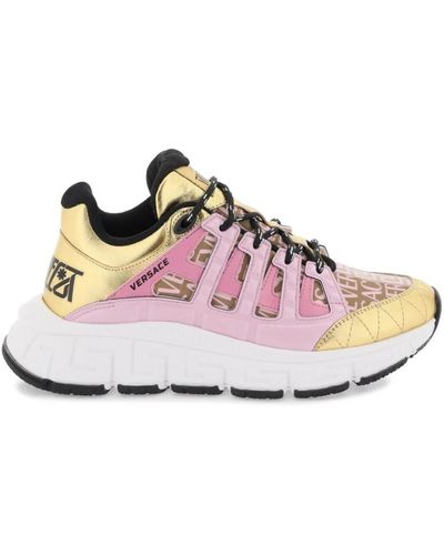 Versace Trigreca sneakers mit allover print - Pink