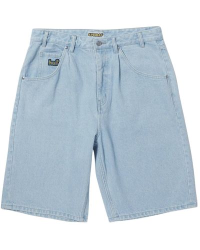 Huf Cromer denim shorts blu chiaro