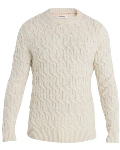 Icebreaker Cable knit crewneck pullover - Weiß