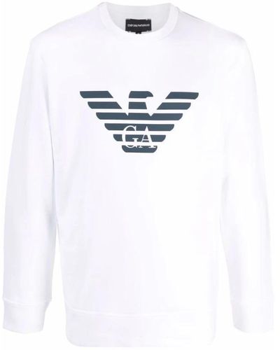 Emporio Armani Logo print sweatshirt - Bianco