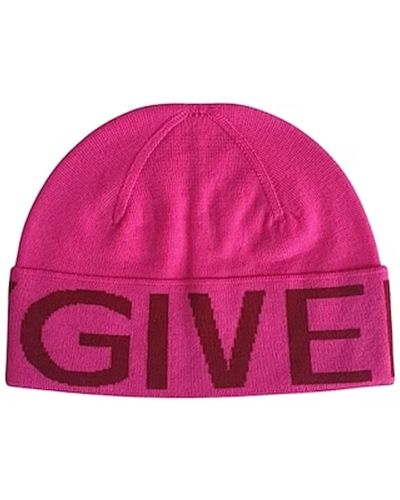 Givenchy Wool Logo Hut - Pink