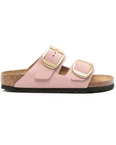 Birkenstock Rosa leder schnallen sandalen - Pink