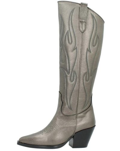 Alpe Western style cowboy boots - Grau