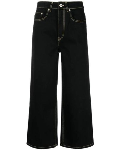 KENZO Cropped Jeans - Black