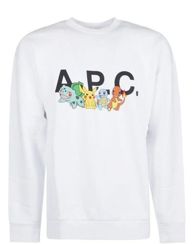A.P.C. Sweatshirts - White