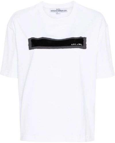 A.P.C. Stylisches t-shirt für männer - Weiß