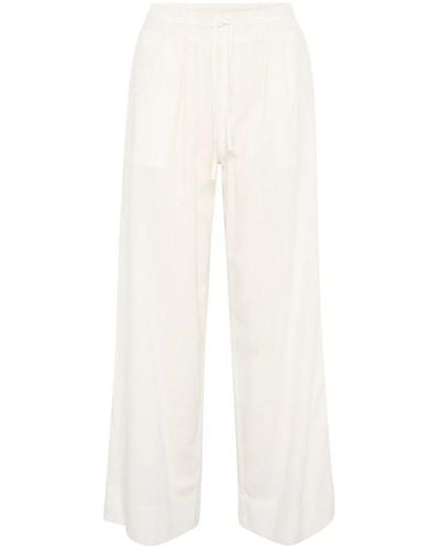 My Essential Wardrobe Wide Trousers - White