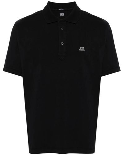 C.P. Company Casual jersey polo shirt - Schwarz