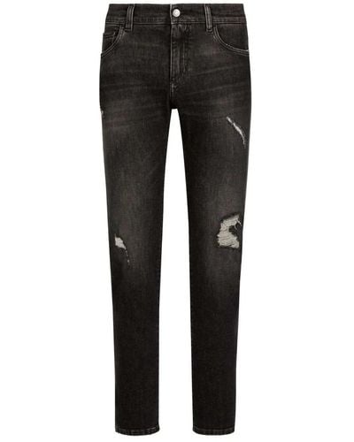 Dolce & Gabbana Slim-Fit Jeans - Black
