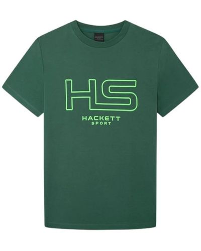 Hackett Baumwoll t-shirt - Grün
