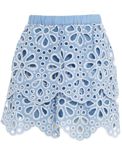 Silvian Heach Skirts > short skirts - Bleu