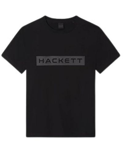 Hackett Baumwoll t-shirt - Schwarz