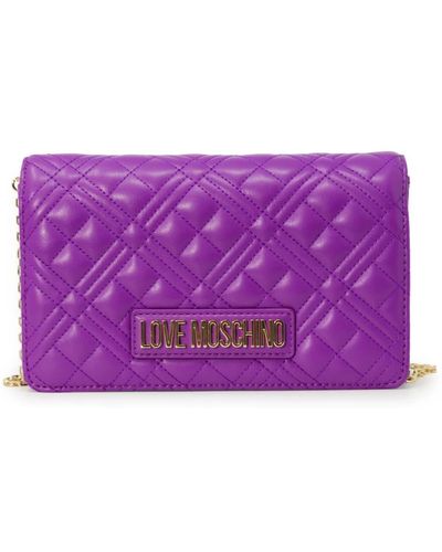 Love Moschino Cross Body Bags - Purple