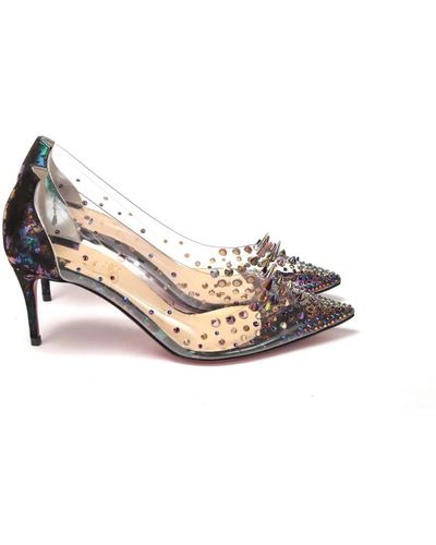 Sandalias Bombina De Piel Con Tachuelas en Negro - Christian Louboutin